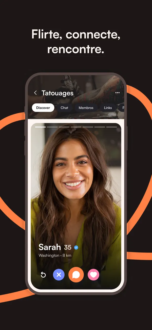 Screenshot #2 pour Jaumo Dating App: Flirt & Chat