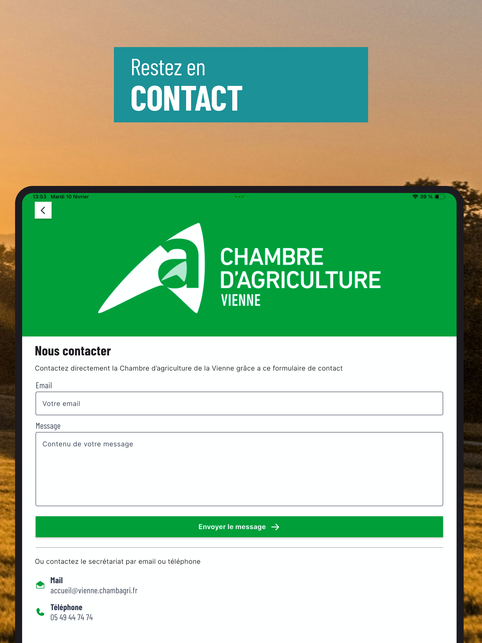 Chambre d'Agriculture Vienne