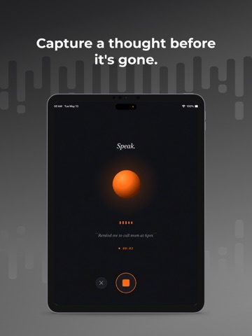 Quivo: AI Voice Note Taker iPad screenshot