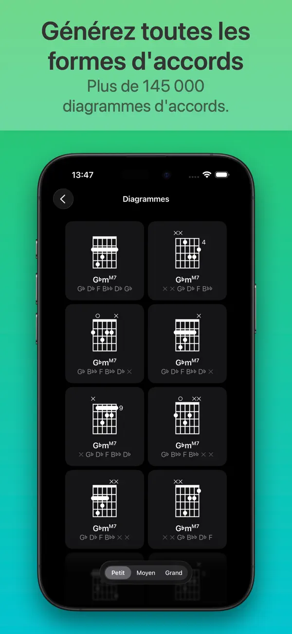 Screenshot #3 pour ChordShapes : Accords guitare