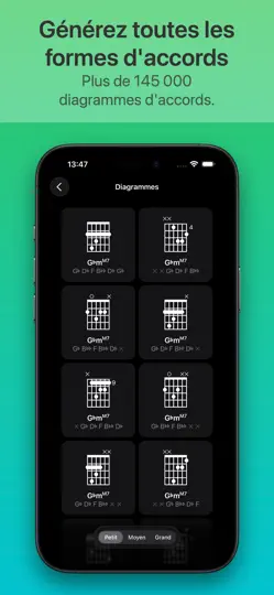 Capture d'écran de ChordShapes : Accords Guitare sur iPhone 3