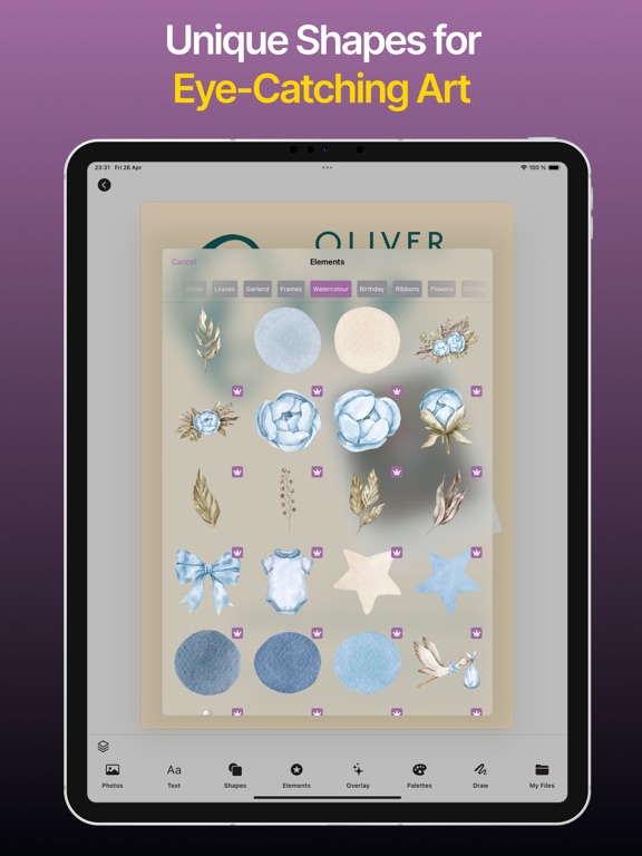 Invitation Maker: Event Cards iPad screenshot 6 - Graphics & Design app