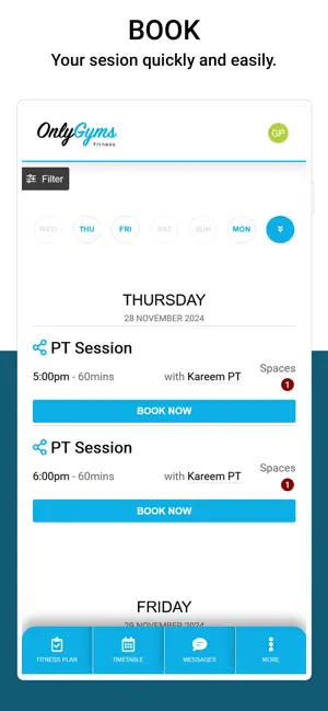 Only Gyms Fitness screenshot 2