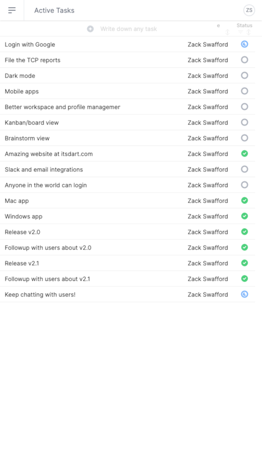 #1. Dart Project Management (iOS) 由: Keeple Inc.