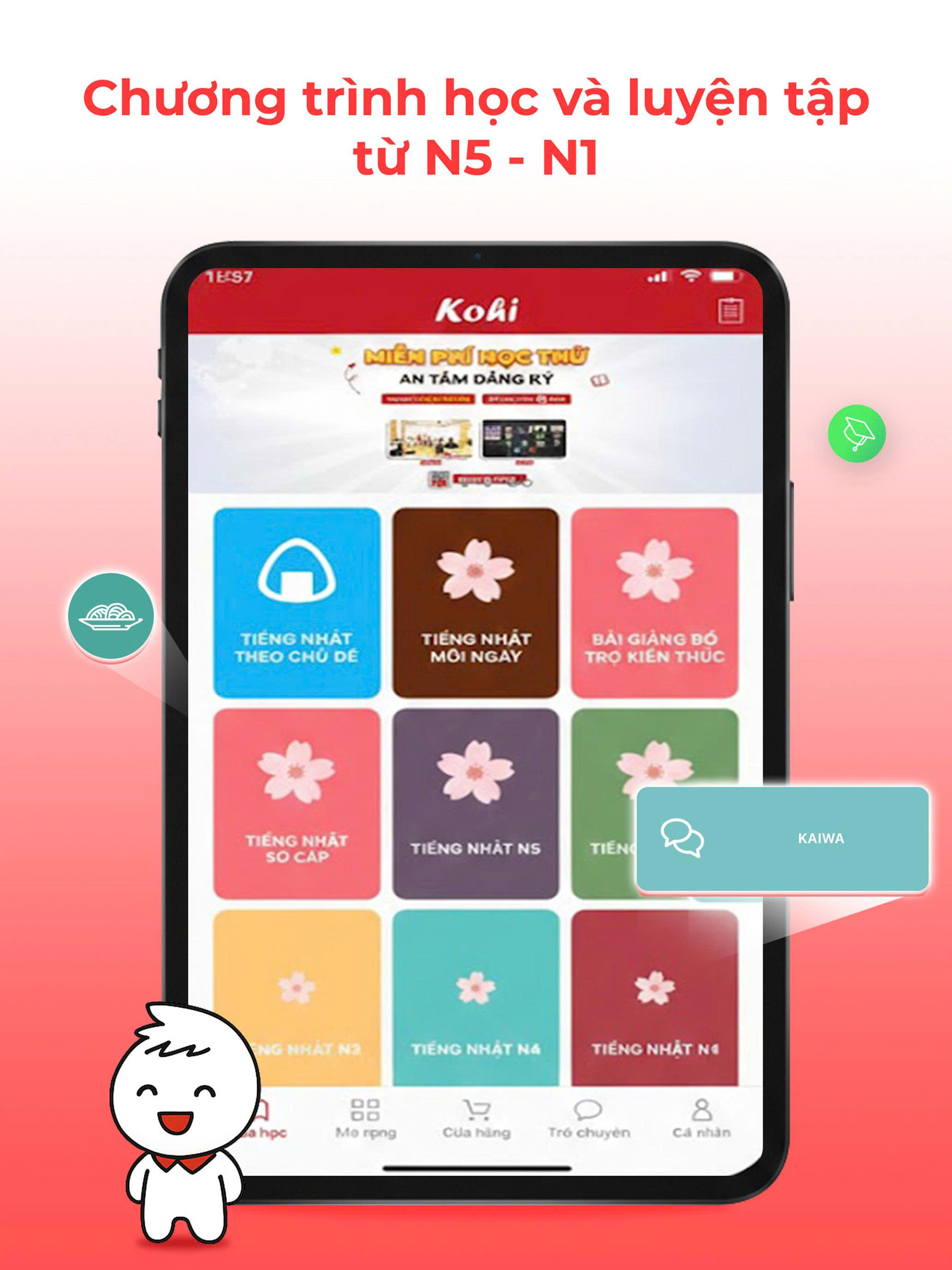 Học tiếng Nhật cùng Kohi