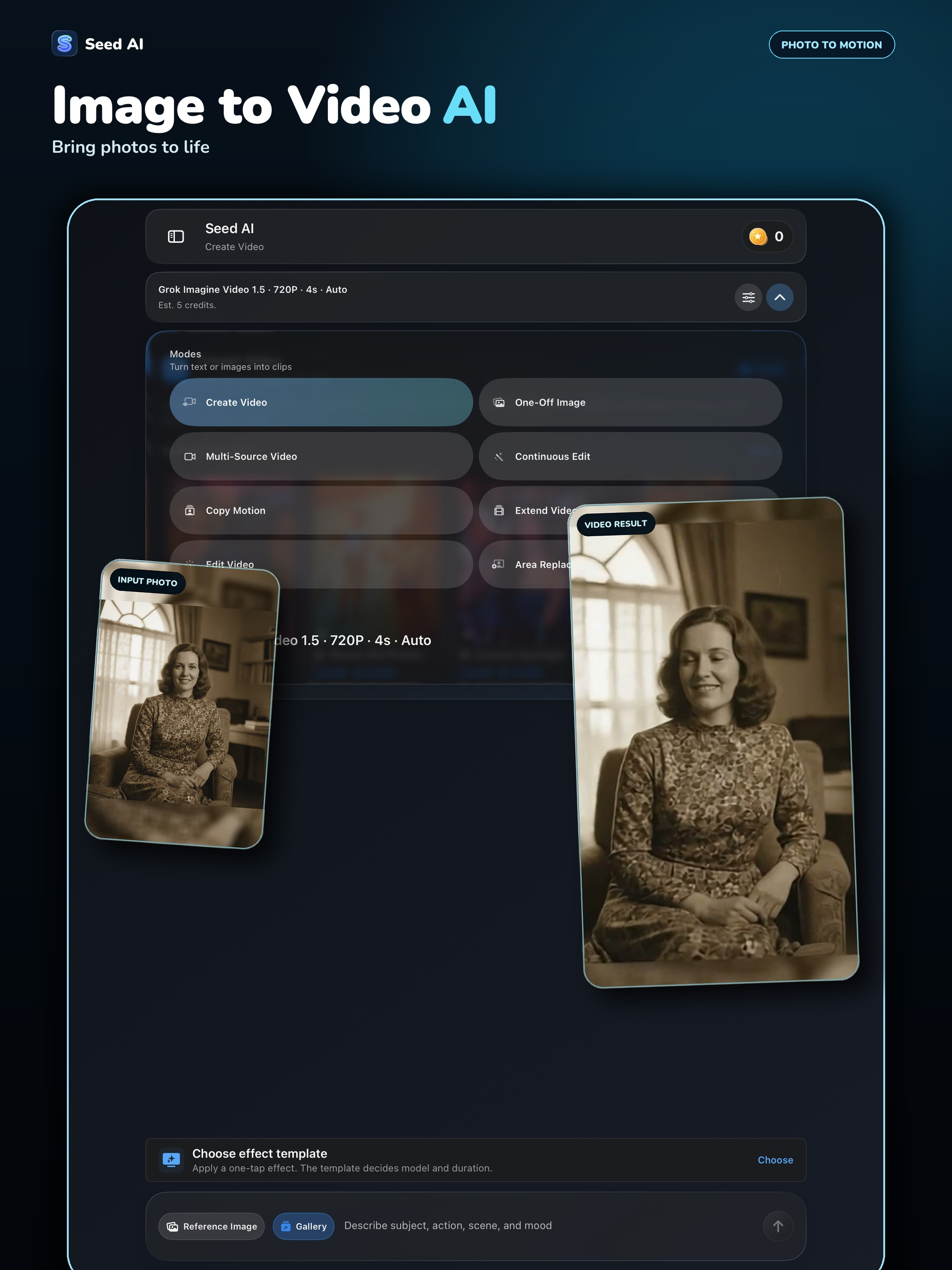 Seed: Image to Video AI screenshot 8