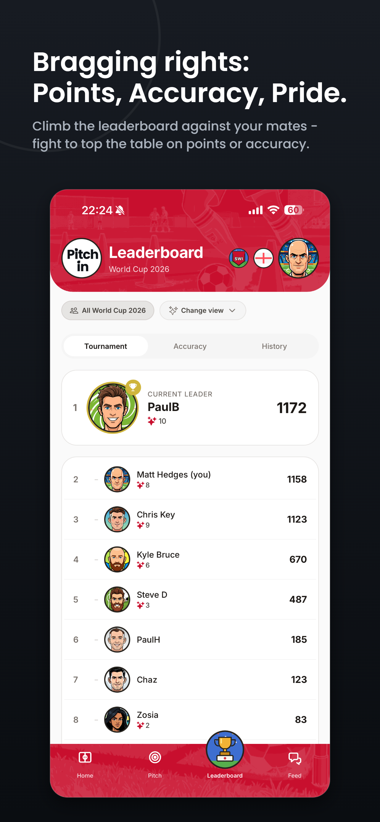 Pitch In: Football Predictions screenshot 2