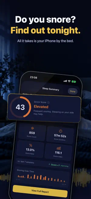 NightSnore - Snore Recorder screenshot 1