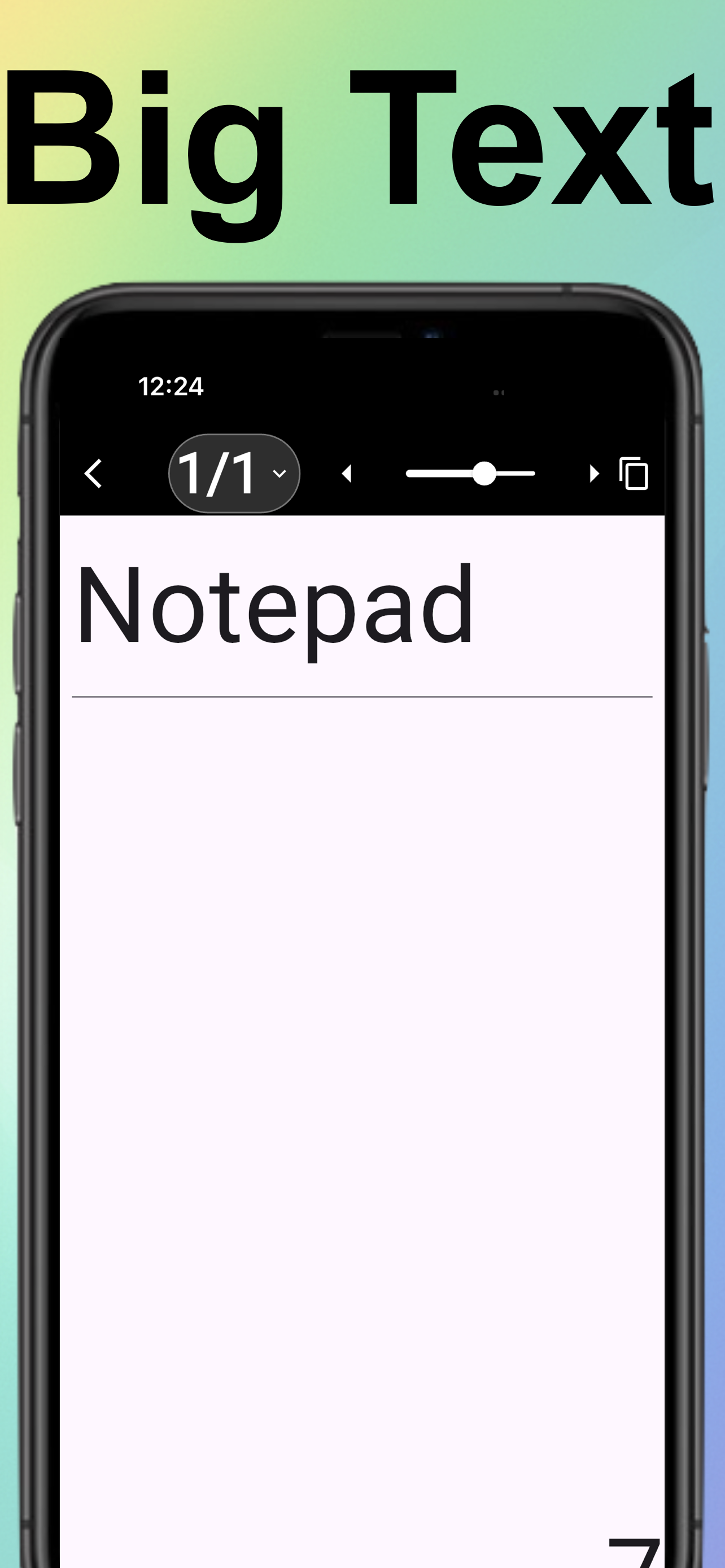 Senior Note:Large Text Notepad