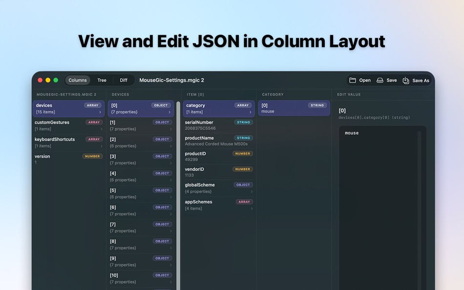 #3. JSON Glow: View, Edit & Diff (macOS) di: BILINGO COMPANY LIMITED - LEARN ENGLISH 4 SKILLS