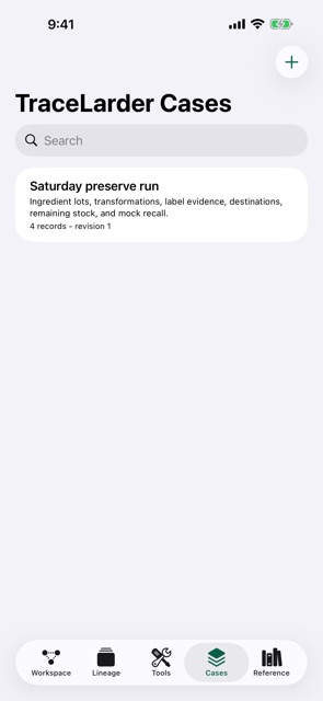 TraceLarder: Batch Recall screenshot 7