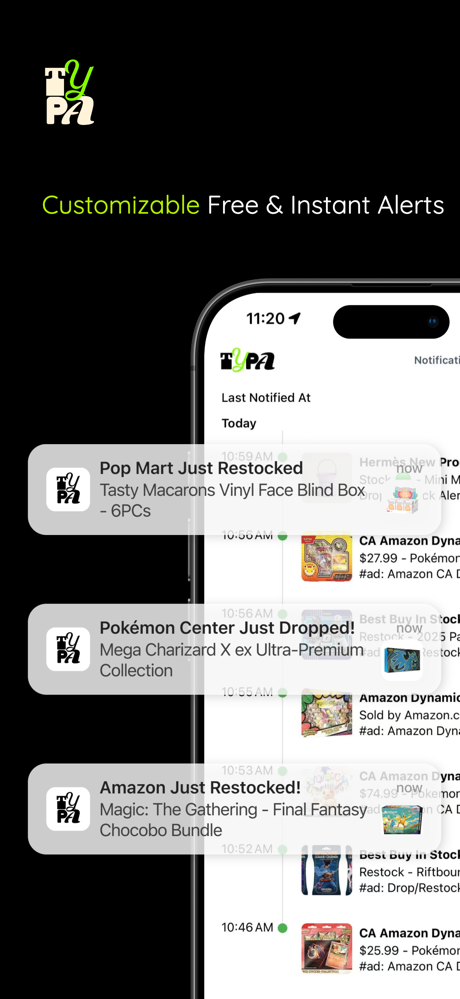 TYPA - Restock Tracker screenshot 3