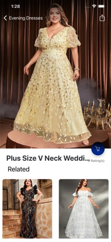 Plus Size Evening Dress Shop iPhone screenshot
