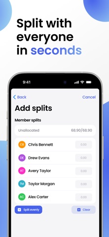 Quicksplit - Group expenses screenshot