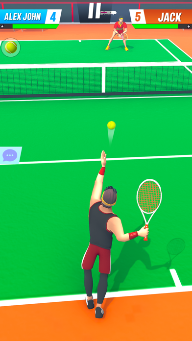 Real World Tennis 3D Game Screenshot