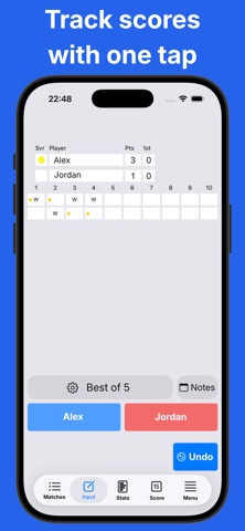 Table Tennis Score DataTT Screenshot 1 of 5