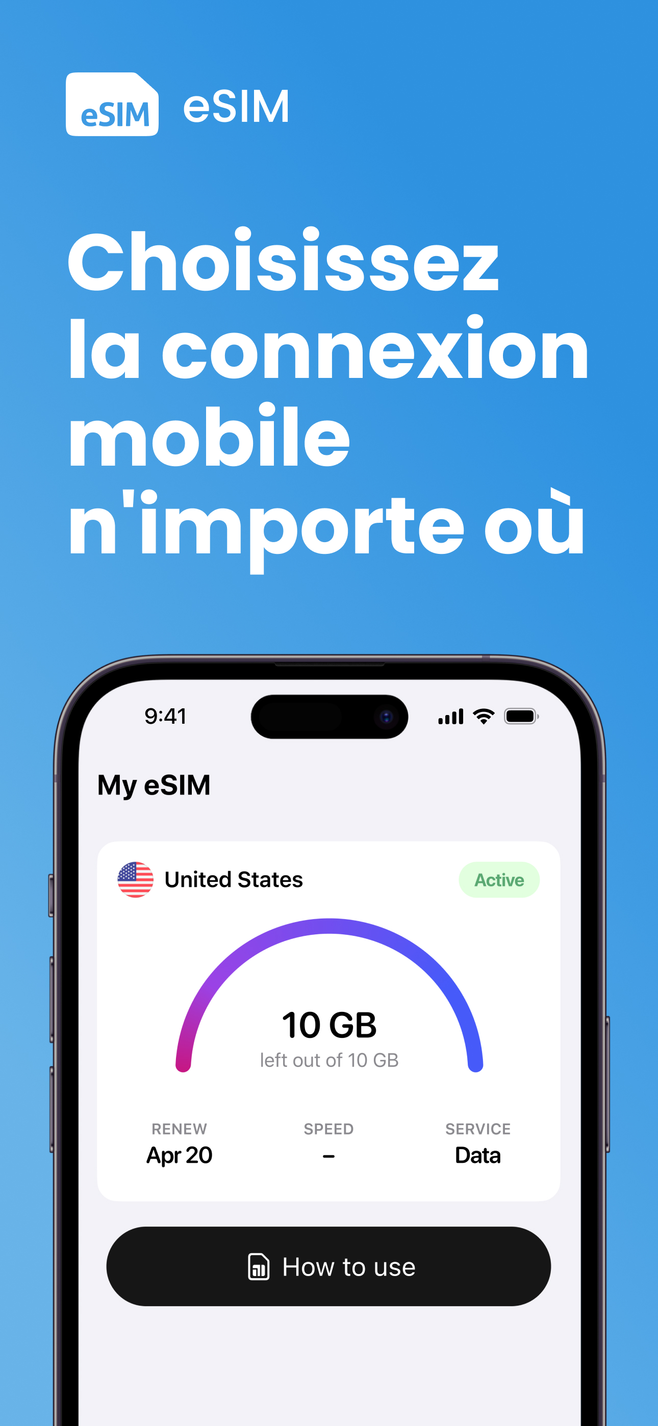 eSim Second Numero Virtuel App