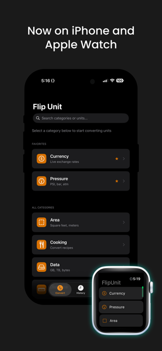 Flip Unit: Unit Converter Screenshot 1 of 9