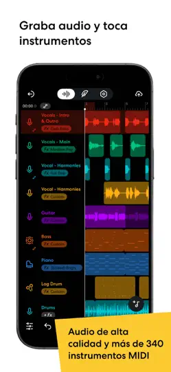 Captura de pantalla de BandLab – Music Making Studio en iPhone 5