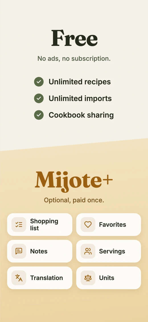 Mijote: Recipe Book & Keeper screenshot 6