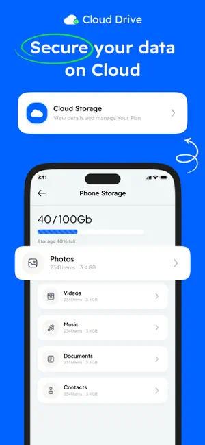 Cloud Data Backup screenshot 1