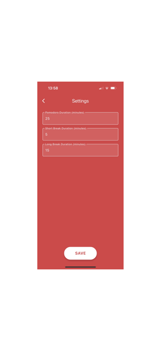 Pomodoro Focus Screenshot 2 of 3