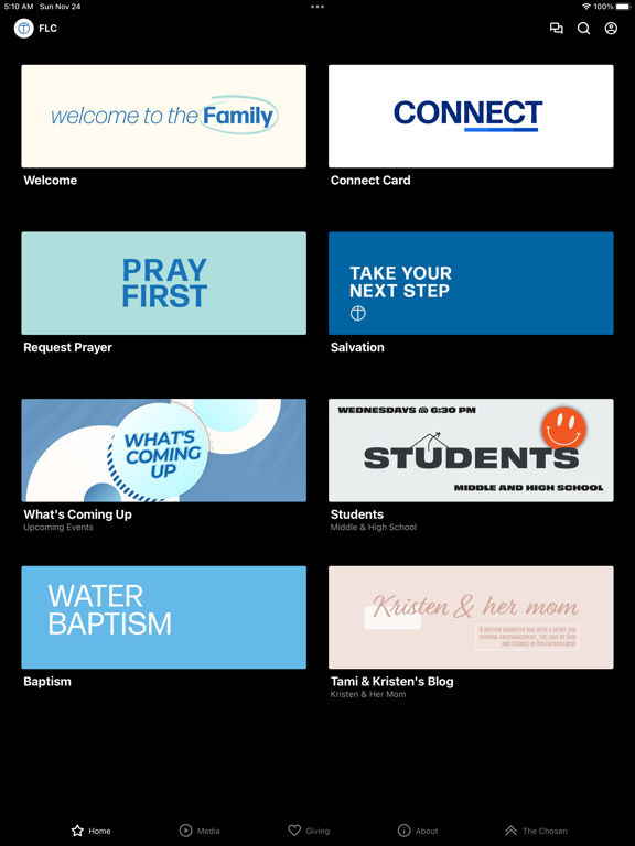 FamilyLifeChurch.cc iPad screenshot