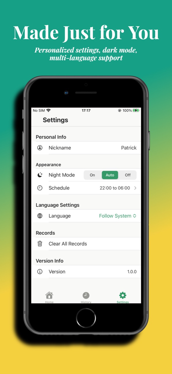 iPhone screenshot