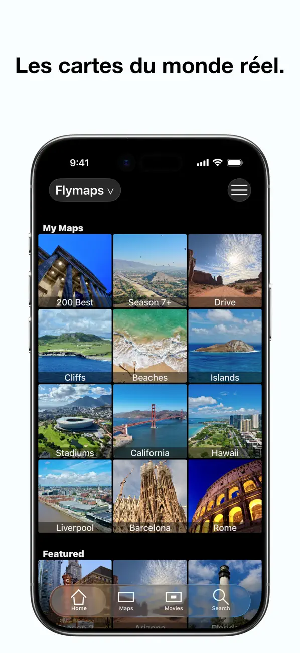 Screenshot #1 pour Flymaps - Cartes du monde réel