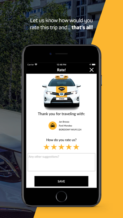 iTaxi - The Taxi App Screenshot