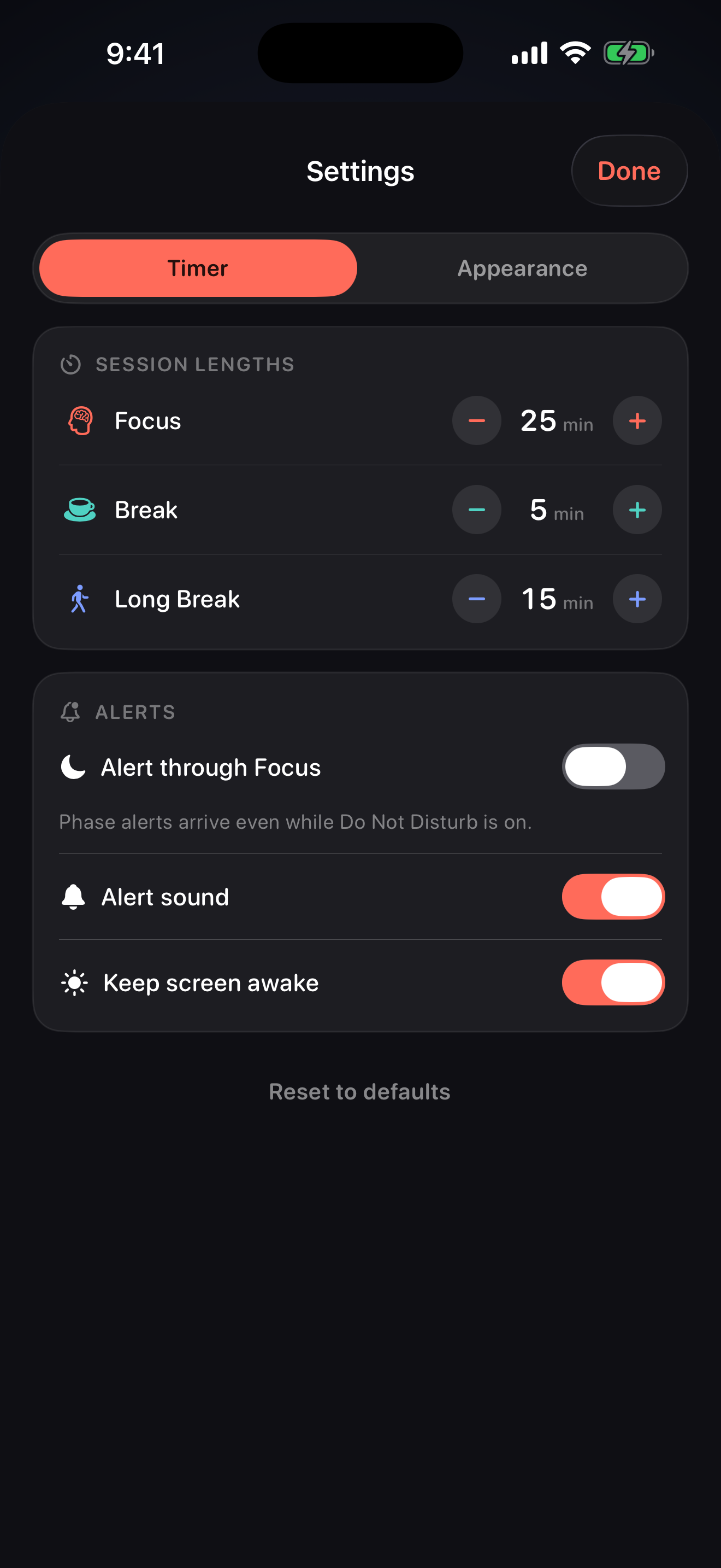 Cadence: Pomodoro Focus Timer screenshot 4