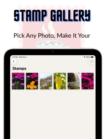 Stamp Press iPad screenshot