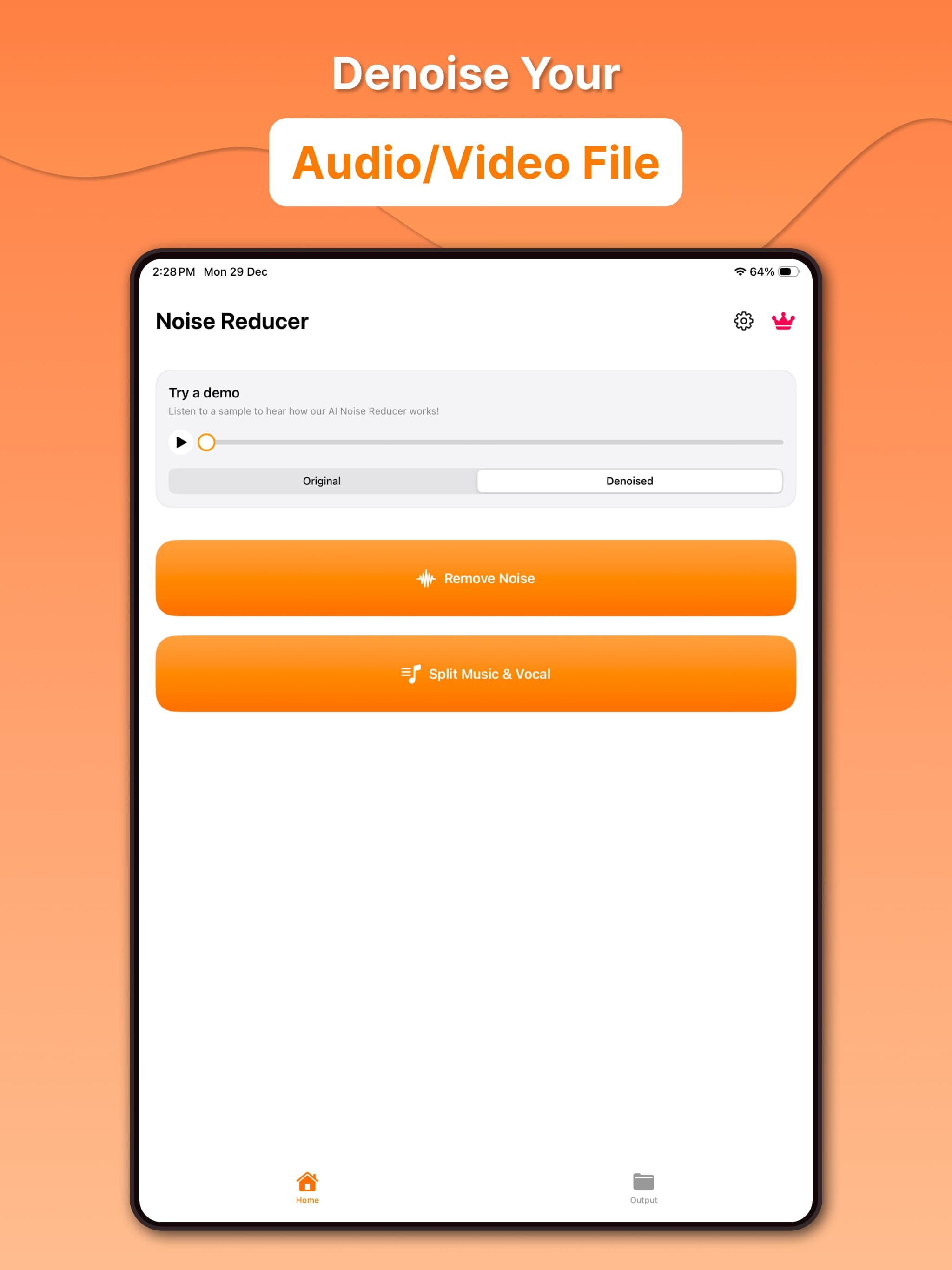 Boost Audio Voice Reduce Noise