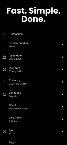 Invoice Maker & PDF Generator Screenshot 3 of 5