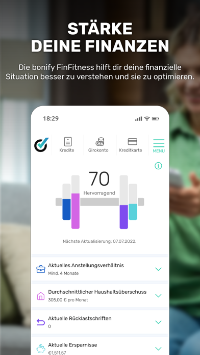 bonify Finanzmanager Screenshot
