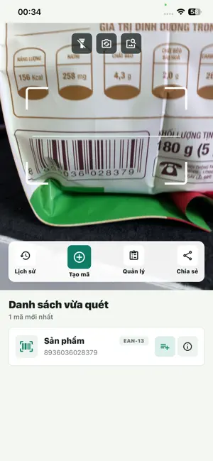 Quét Mã QR &amp; Đọc Mã Vạch screenshot 2