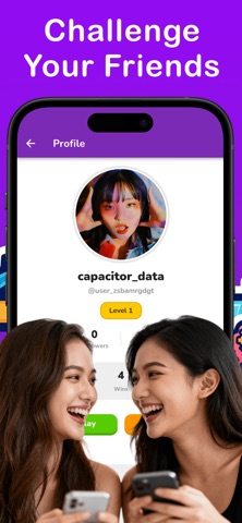 WitClash Friends Trivia Game iPhone screenshot