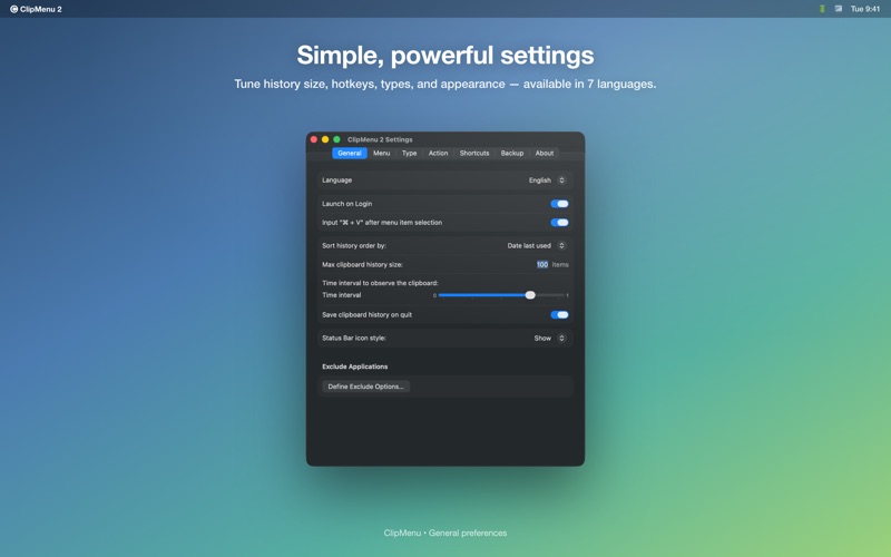 ClipMenu 2 screenshot