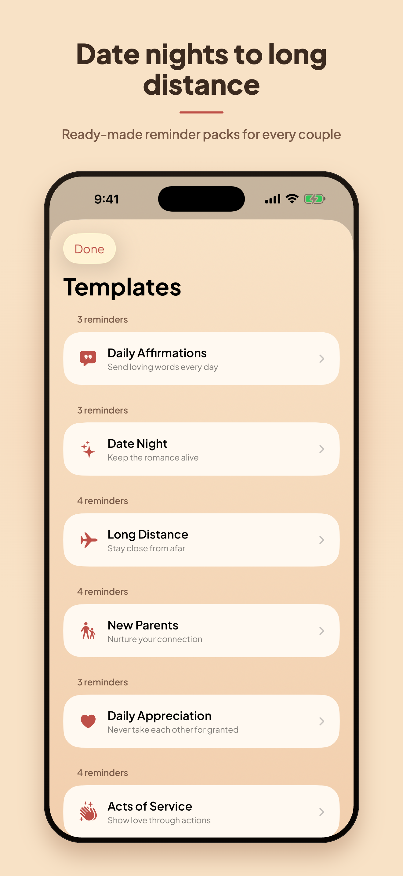 Bond: Love Language Reminders screenshot 5