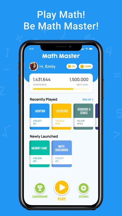 Screenshot #1 pour Math Master : Math Games