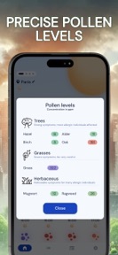 Pollution • Pollen • Widget screenshot