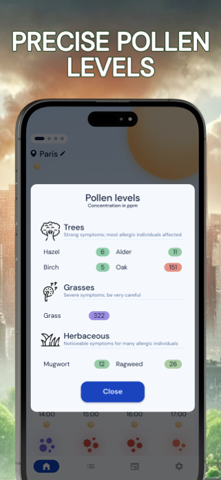 Pollution • Pollen • Widget Screenshot 2 of 8