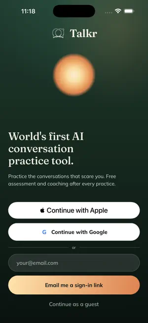 Talkr: Conversation Coach screenshot 1
