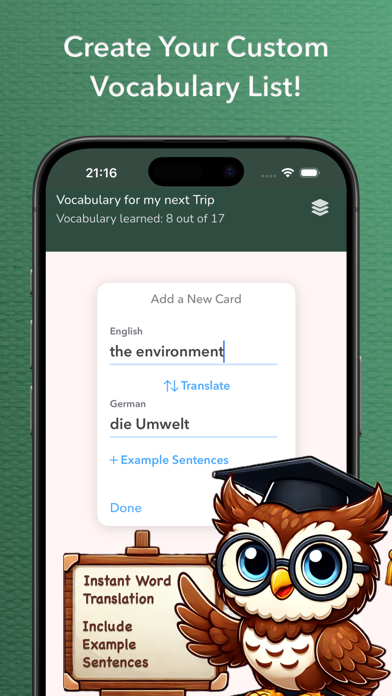 Vocabulary Flashcards - Vocabu Screenshot