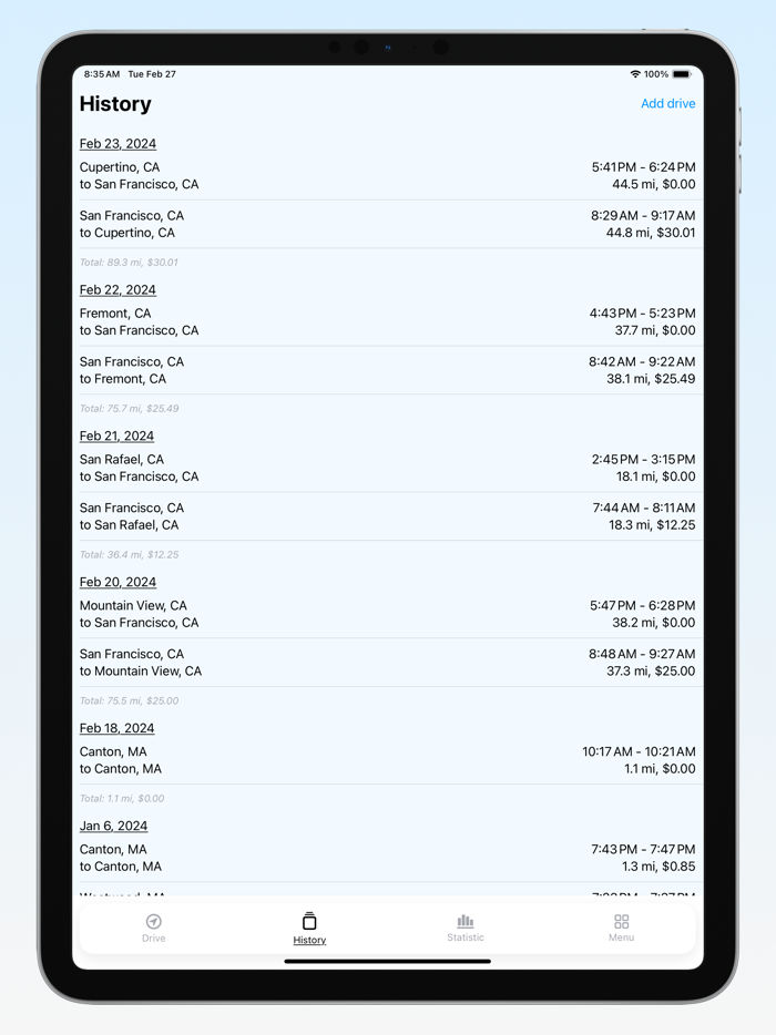 Mileage Tracker  Log Mileafy