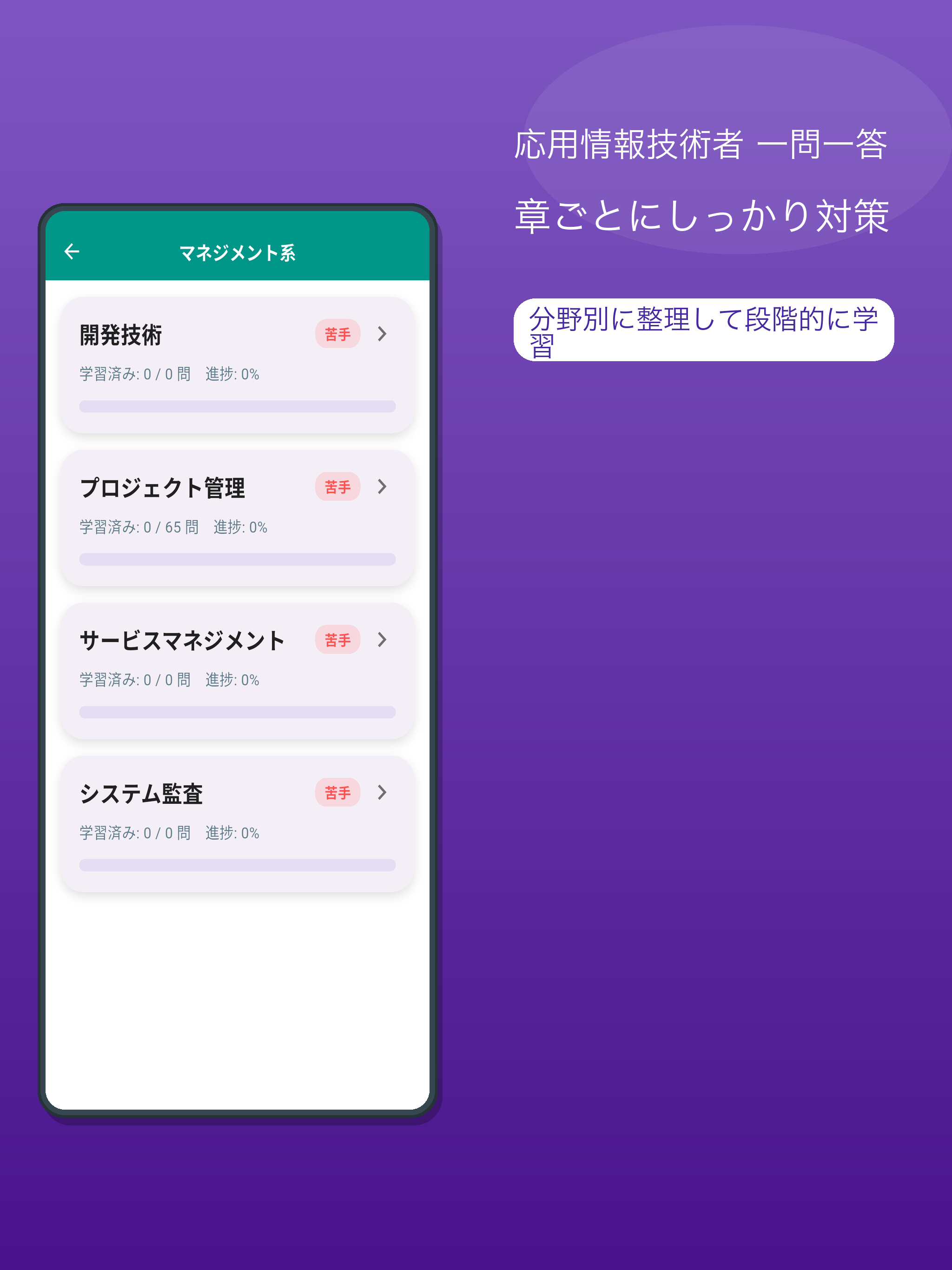 応用情報技術者 一問一答 screenshot 7