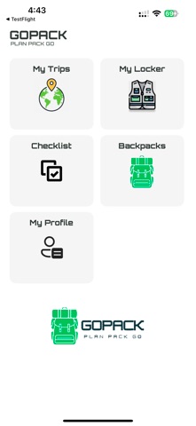 Go Pack App screenshot