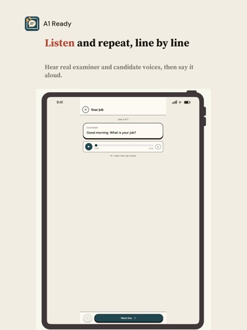 A1 Ready: A1 English Test iPad screenshot