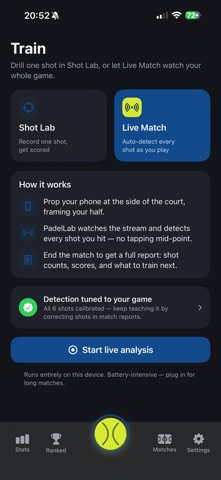 PadelLab Pro screenshot