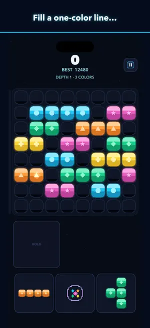 Voltline: Color Block Surge screenshot 1